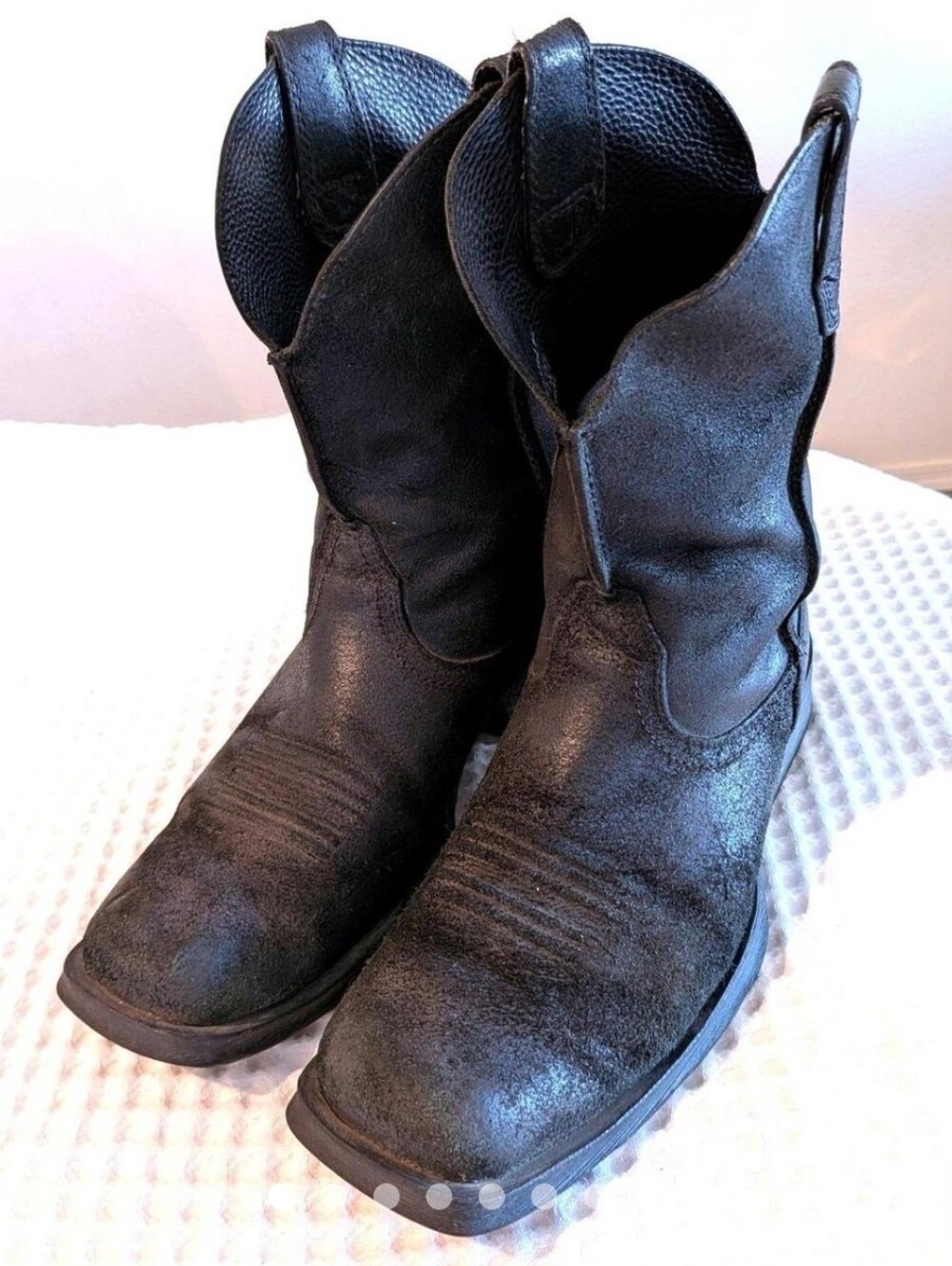 Ariat Black Women's Western-Style Leather Boots Size 9D Men/Womens 10.5